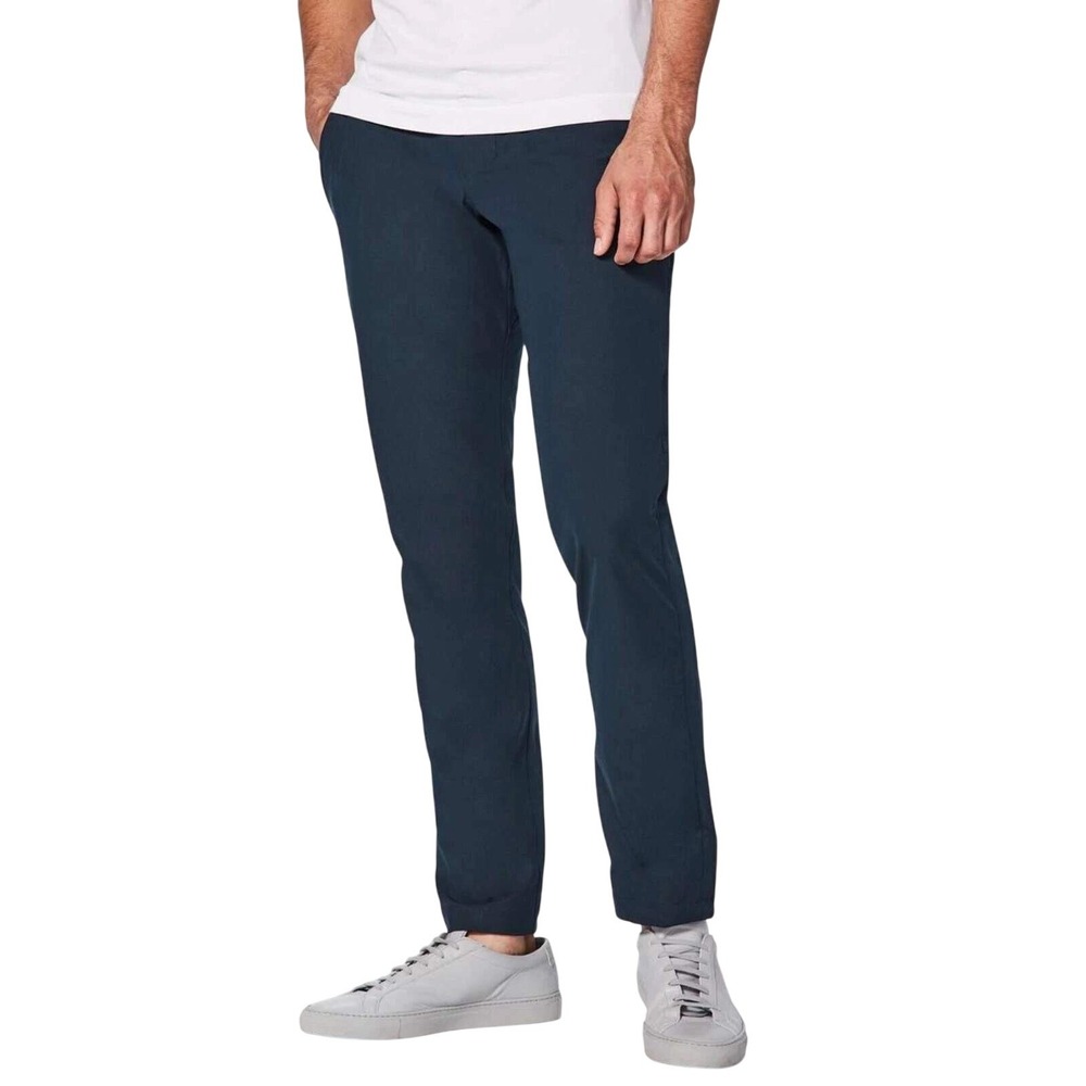 lululemon‎ Commission Pant Mens 32x27.5 Navy Blue Stretch Work Golf Travel